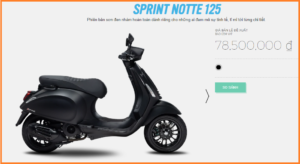 Vespa Sprint Notte 2020Sprint Notte 2020Vespa Sprint 125ccmua xe Sprint  2020mua xe