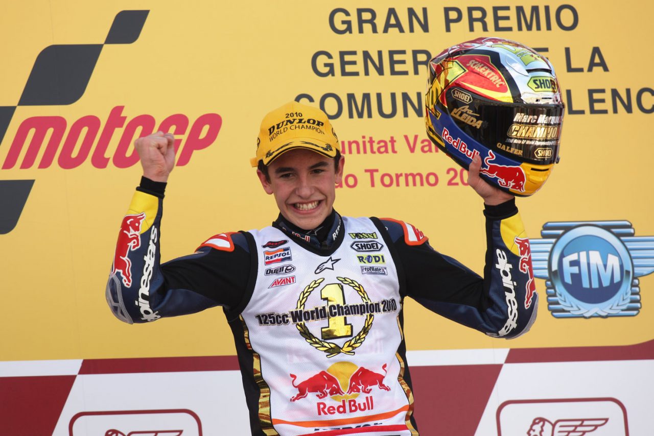 Marc Marquez dành chiến thắng tại giải MotoGP 2010 cho xe 125cc