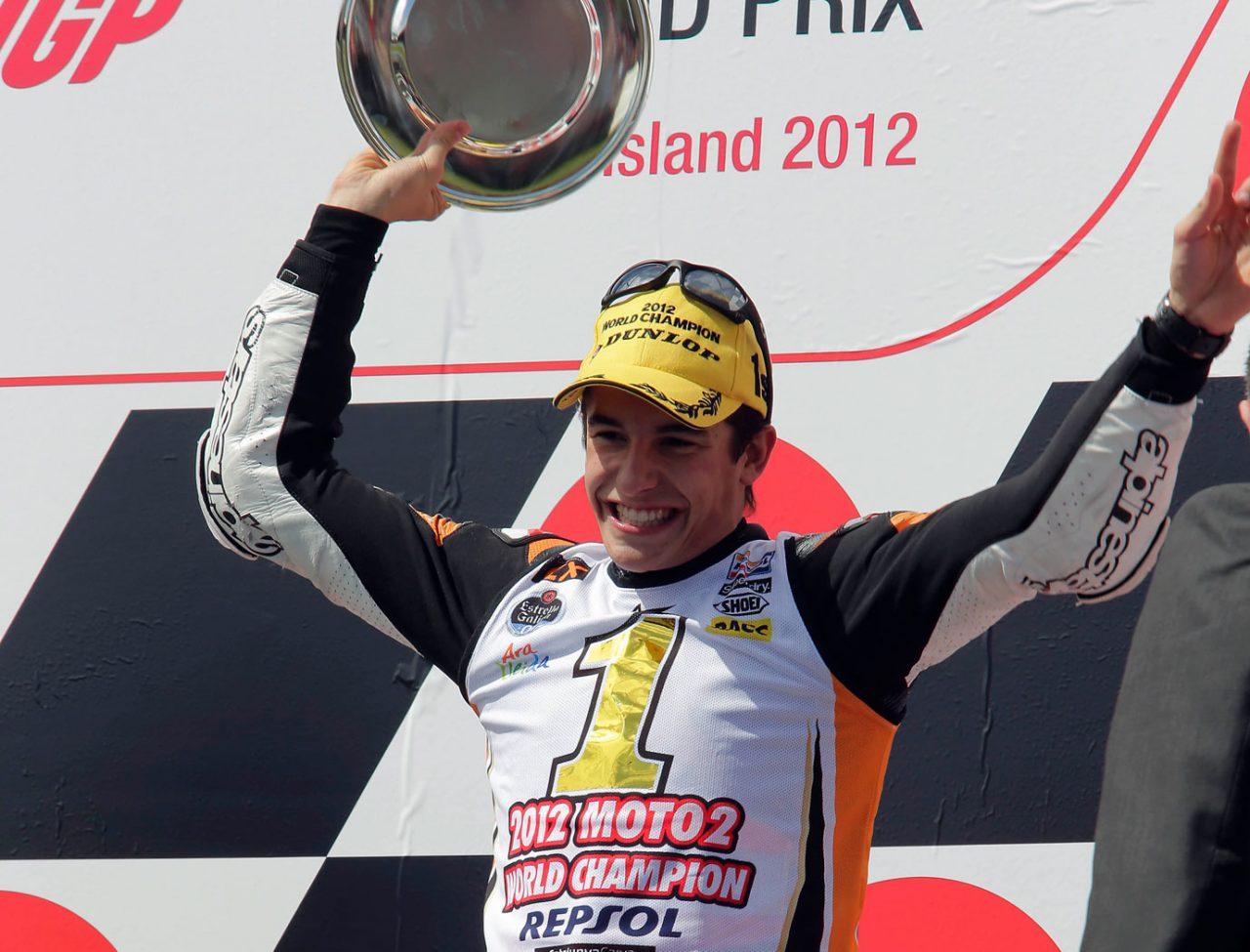 Marc Marquez về nhất giải đua Moto2 2012